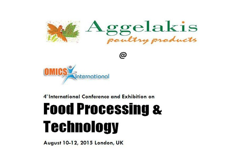 OMICS ENG THUMB Aggelakis SA is attending as guest speaker the 4th International Conference on Food Processing & Technology held in London