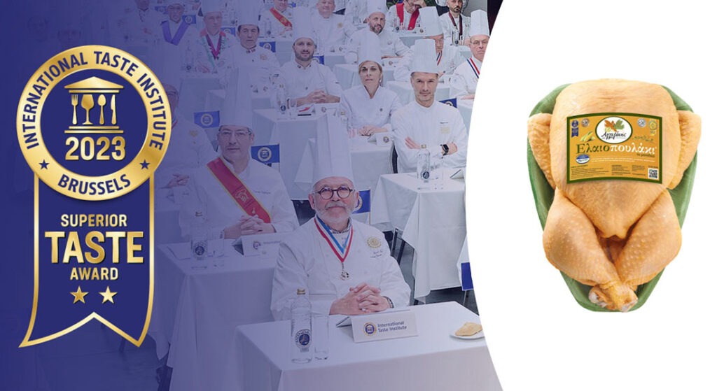 aggelakis Superior taste award for OliVchicken® by AGGELAKIS